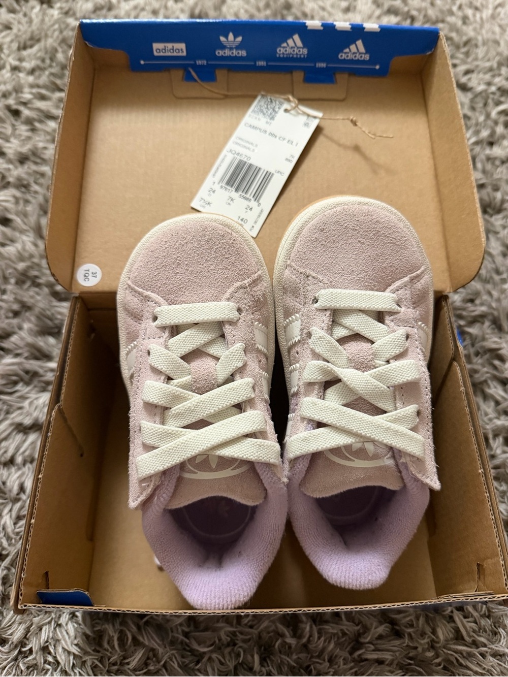CAMPUS 00S COMFORT CLOSURE ELASTIC LACE SHOES Tolder size 71/2 like new sold out